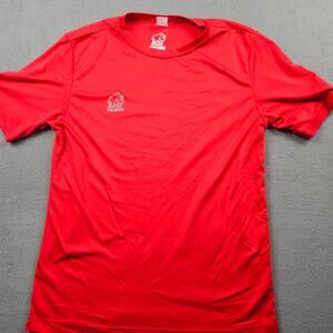 Rhino Rugby Tee Shirt Red Size Small